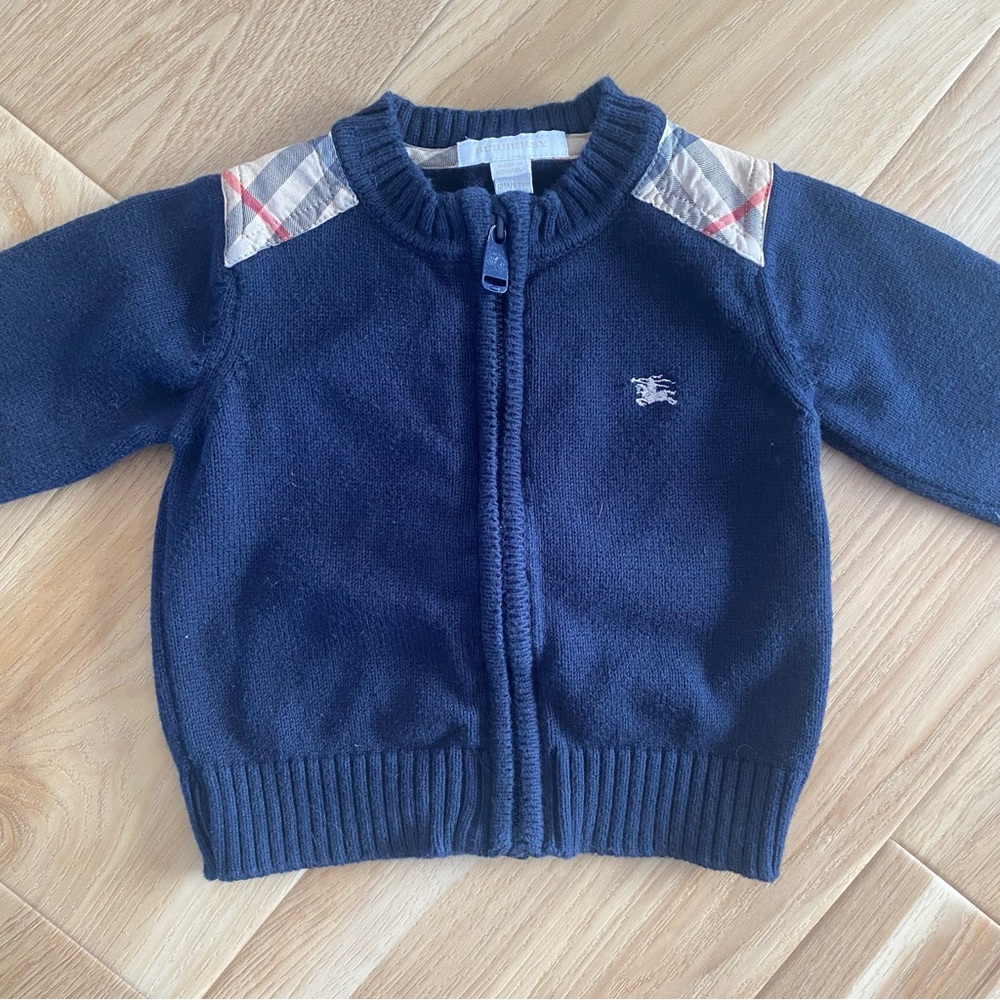 BURBERRY TODDLER ZIP SWEATER